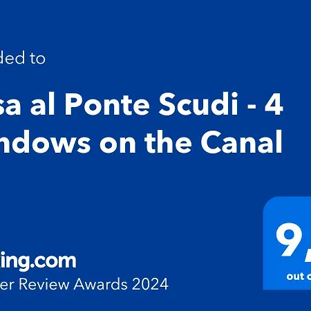 Casa Al Ponte Scudi - 4 Windows On The Canal Appartement